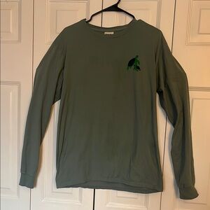 Green Mens Long Sleeve Shirt